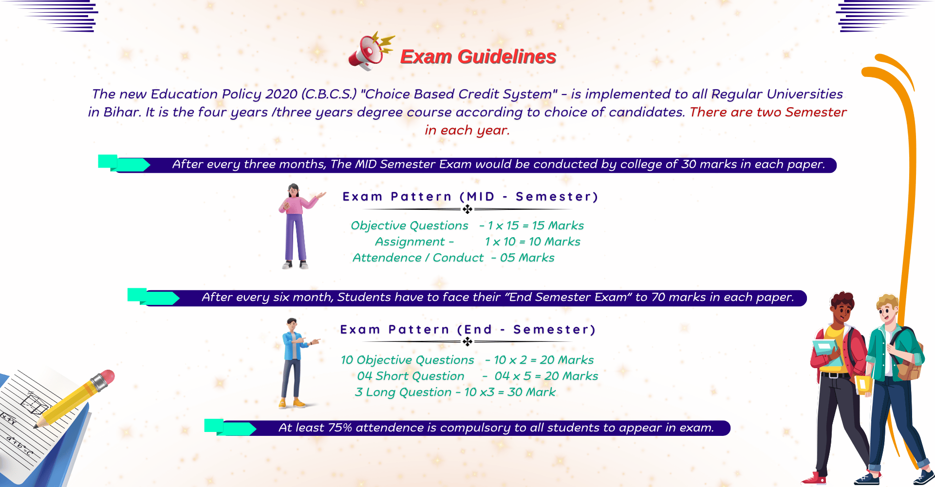 Exam Guidelines